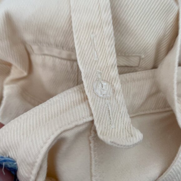 Urban Outfitters Sleeveless Corduroy Jumpsuit Medium Wide Leg Ivory - Picture 10 of 12